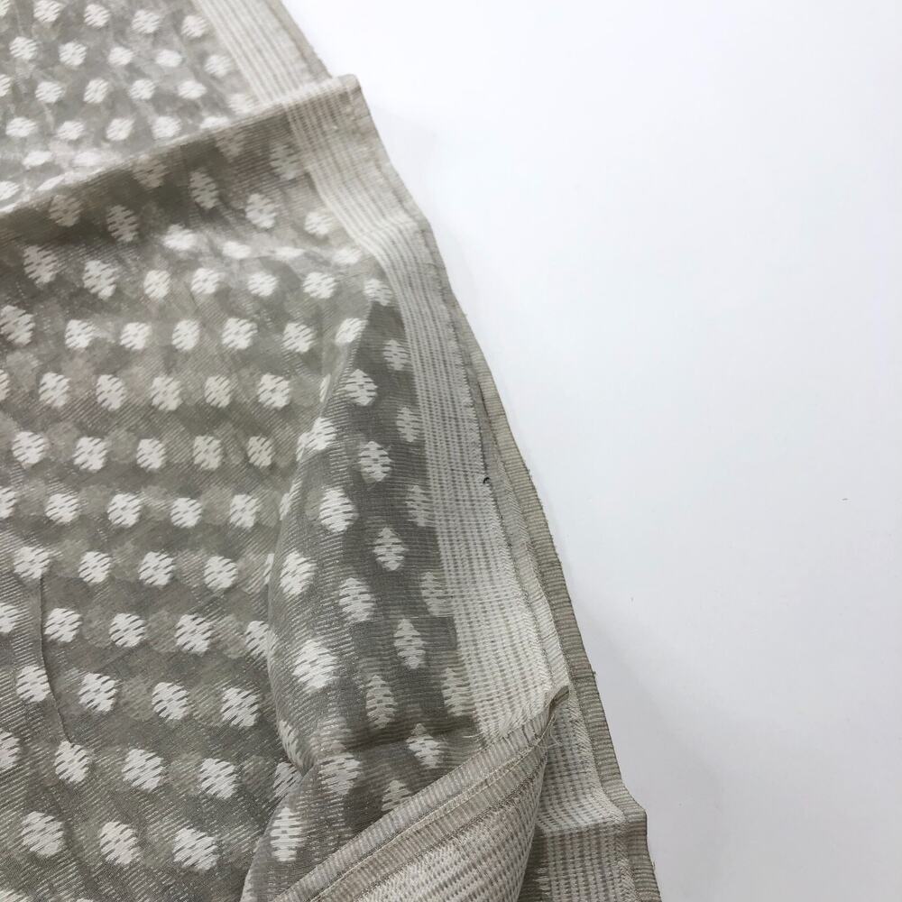 Dosa Blended Material Rectangular Scarf 78x35 Gra… - image 7